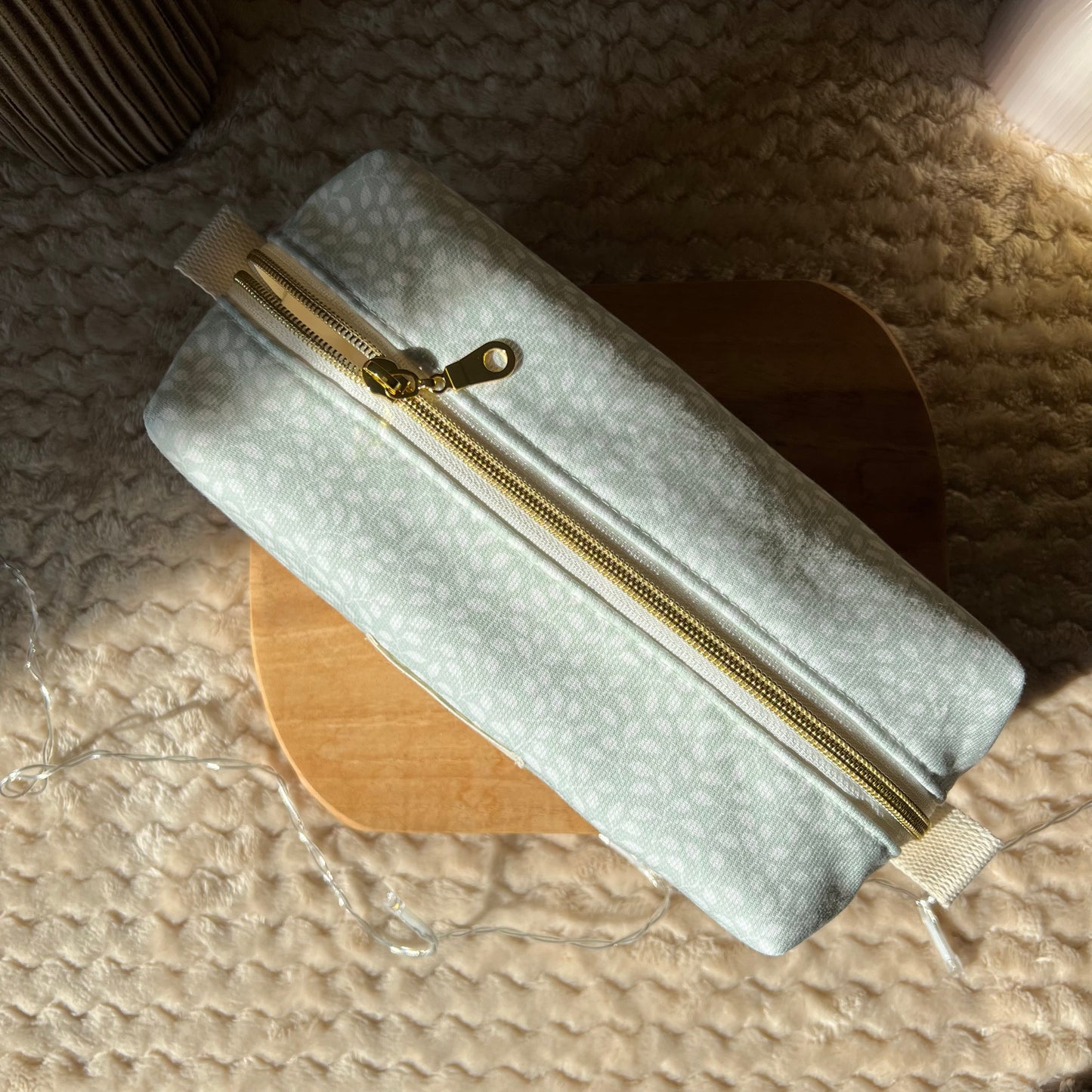 Trousse de toilette petites feuilles