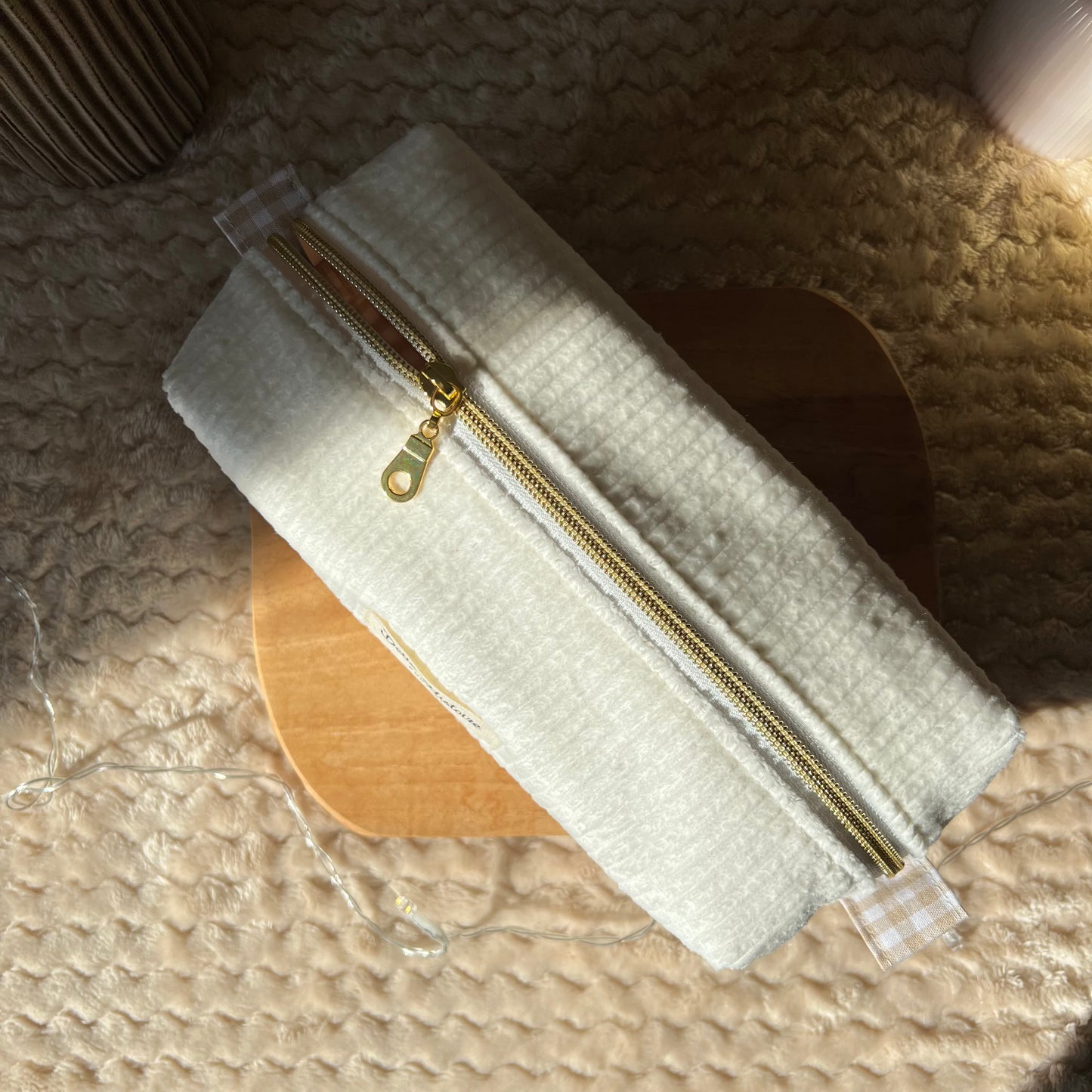 Trousse de toilette blanche