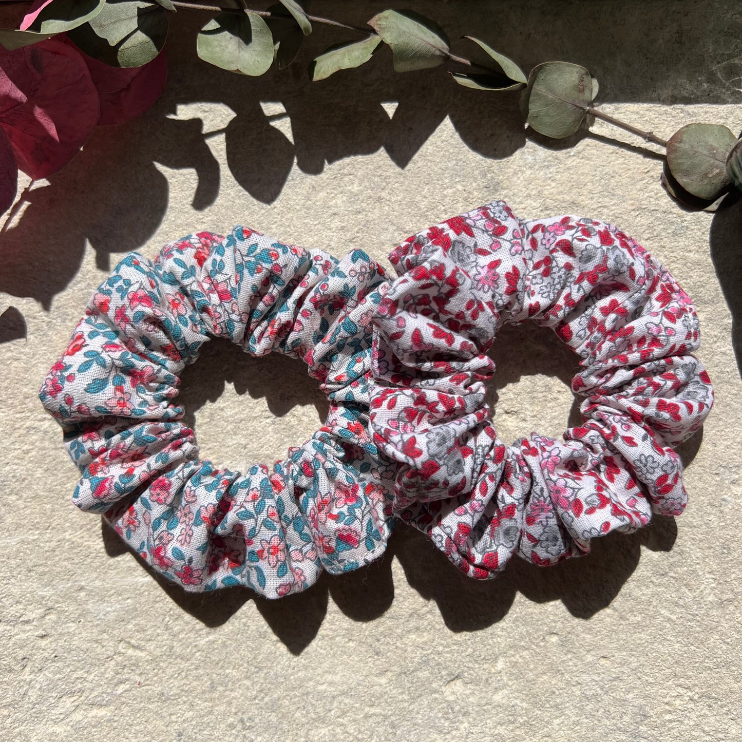 Lot de 2 chouchous fleuris