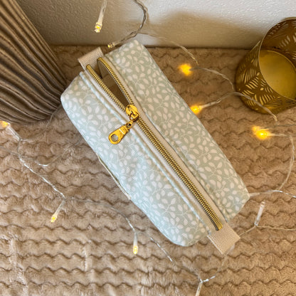 Trousse à maquillage petites feuilles