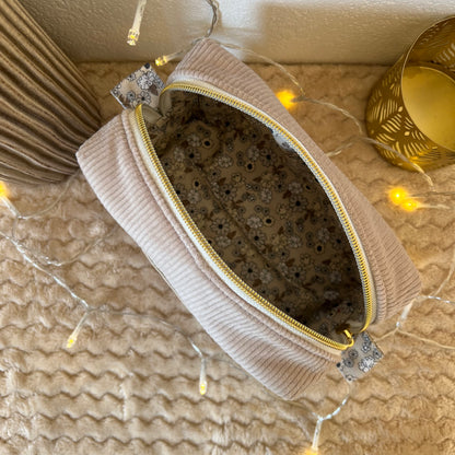 Trousse à maquillage beige